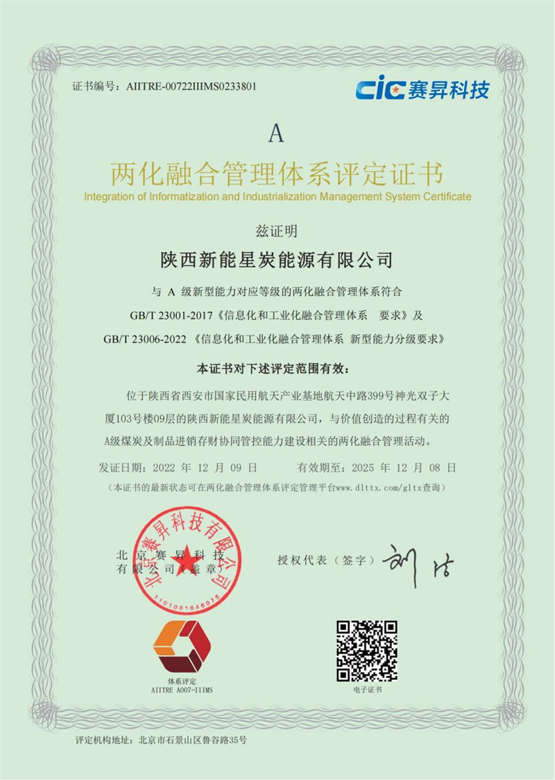 星炭公司荣获“两化融合管理体系评定认证”.png
